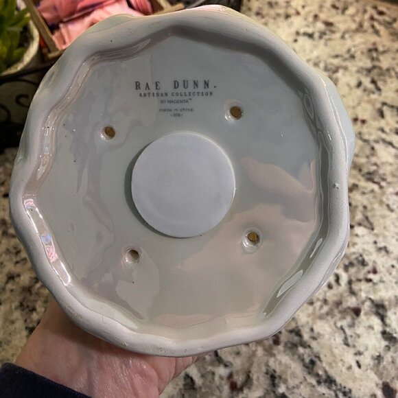 NWT RAE DUNN Too Cute To Spook Luster Ghost Birdhouse - Picture 3 of 3